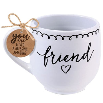 Kellis Gifts Mug Friends Encourage One Another Artisan Doodles Scripture Coffee Mug
